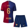 Officiële Voetbalshirt + Korte Broek FC Barcelona Gavi 6 Thuis 2024-25 - Kids